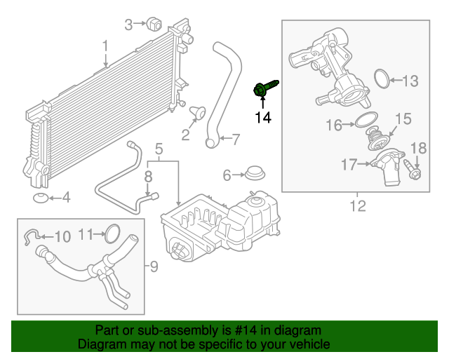 20112023 Ford Thermostat Housing Bolt W714841S437 Blue Springs Ford