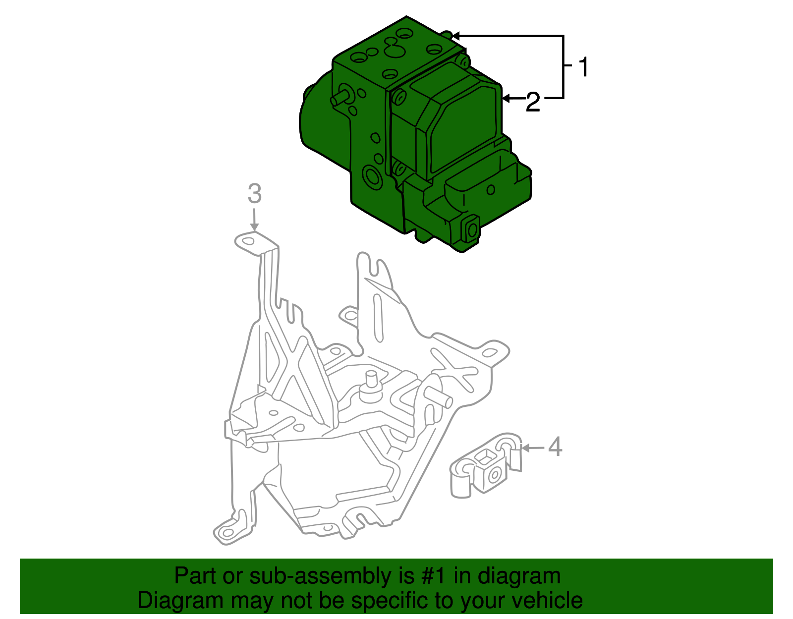 ABS Hydraulic Assembly - Volkswagen (8E0-614-111-E)