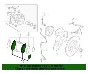 2016-2023 Mazda MX-5 Miata Brake Pads Rear N2Y3-26-48ZB TascaParts