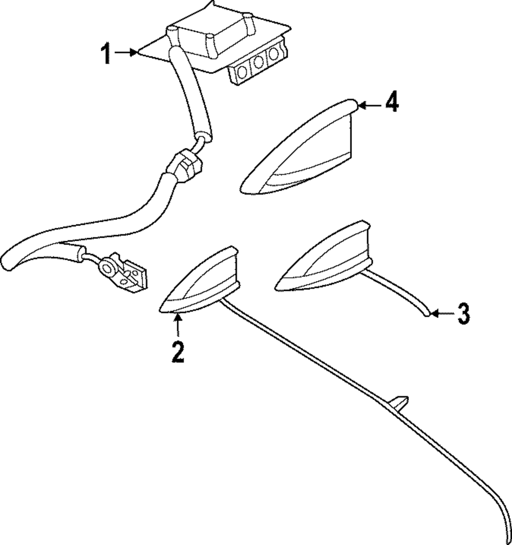 Genuine Nissan Antenna 28208-5MR3A | eBay
