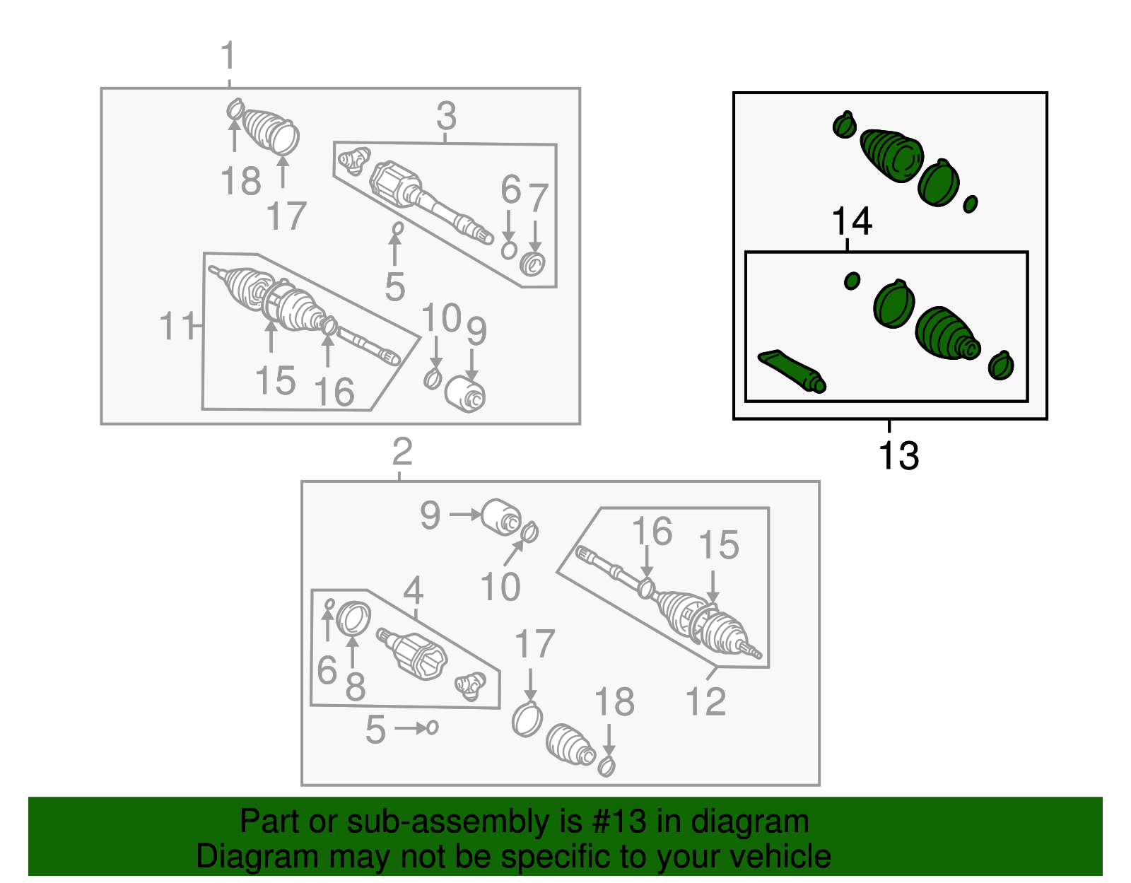 Boot Kit - Toyota (04427-42051)