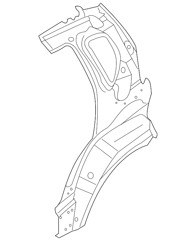 Rear Driver Side Inner Body Panel - GM (96533251)