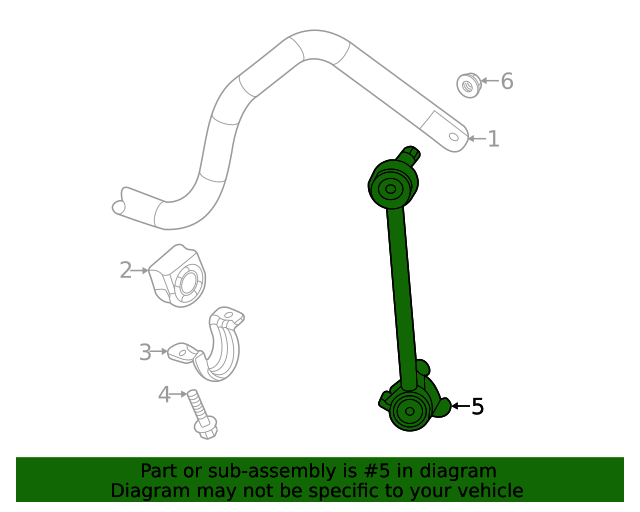 84472981 GM Front Stabilizer Shaft Link GM Parts Store