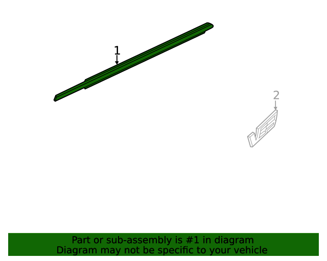 20152019 Cadillac ATS Driver Side Front Door Window Belt Reveal