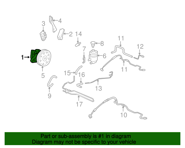 20042008 Acura TL Power Steering Pump, Core ID (RdaA0) (RMD)(American