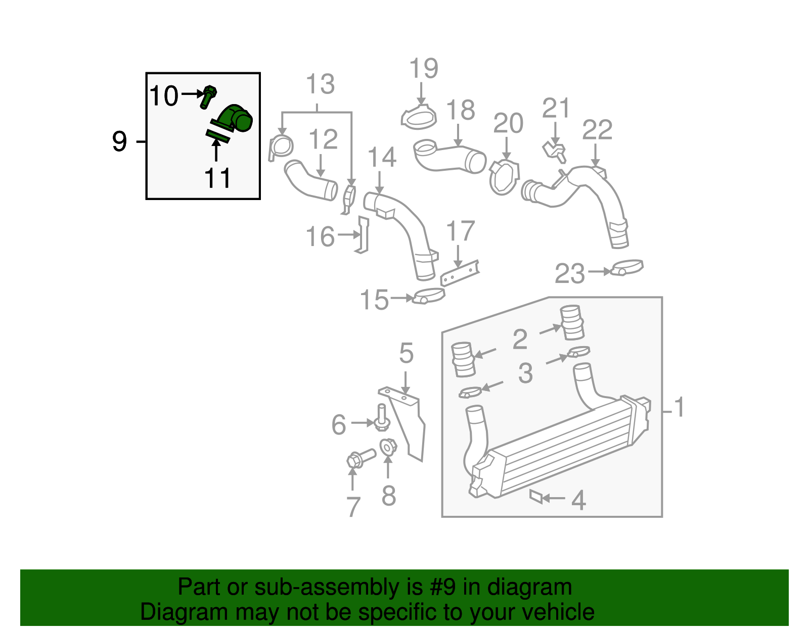 Pipe Assembly-Chrg Air Clear Cool - GM (12595594)