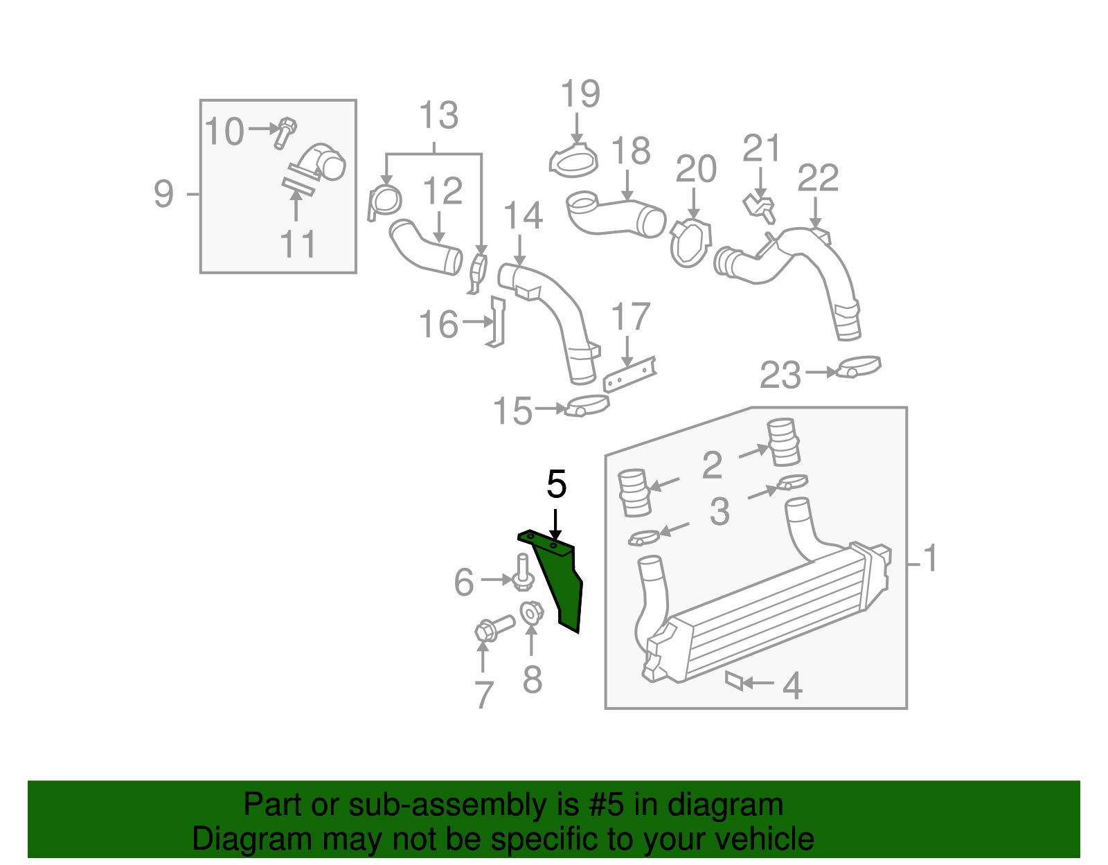 Bracket Assembly-Chrg Air Clear - GM (10386887)