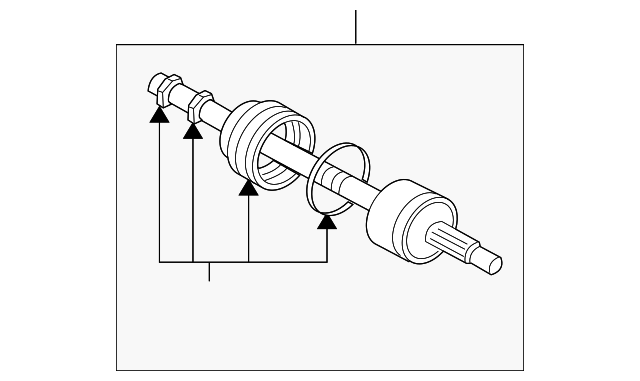 MN156657 - Axle Shafts 2004-2011 Mitsubishi Endeavor | Mitsubishi 