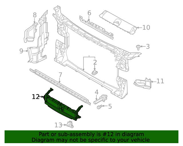 8W6807771D Bracket 20182023 Audi Euro Parts 4 Less