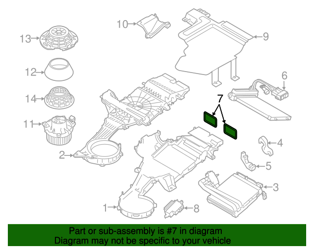 20142021 Ford Transit Connect Heater Core Seal DV6Z18C264A