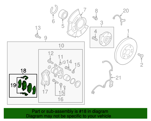 2012 Hyundai Veloster Brake Pads Front 581012VA00 XportAuto