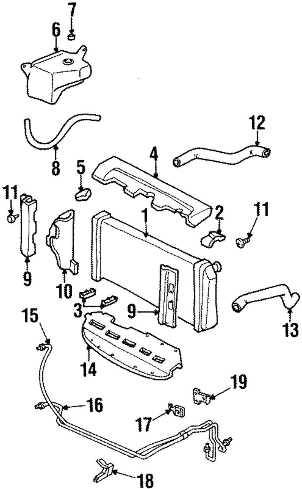 Automatic Transmission Fluid Cooler Lower Line - GM (25660782)