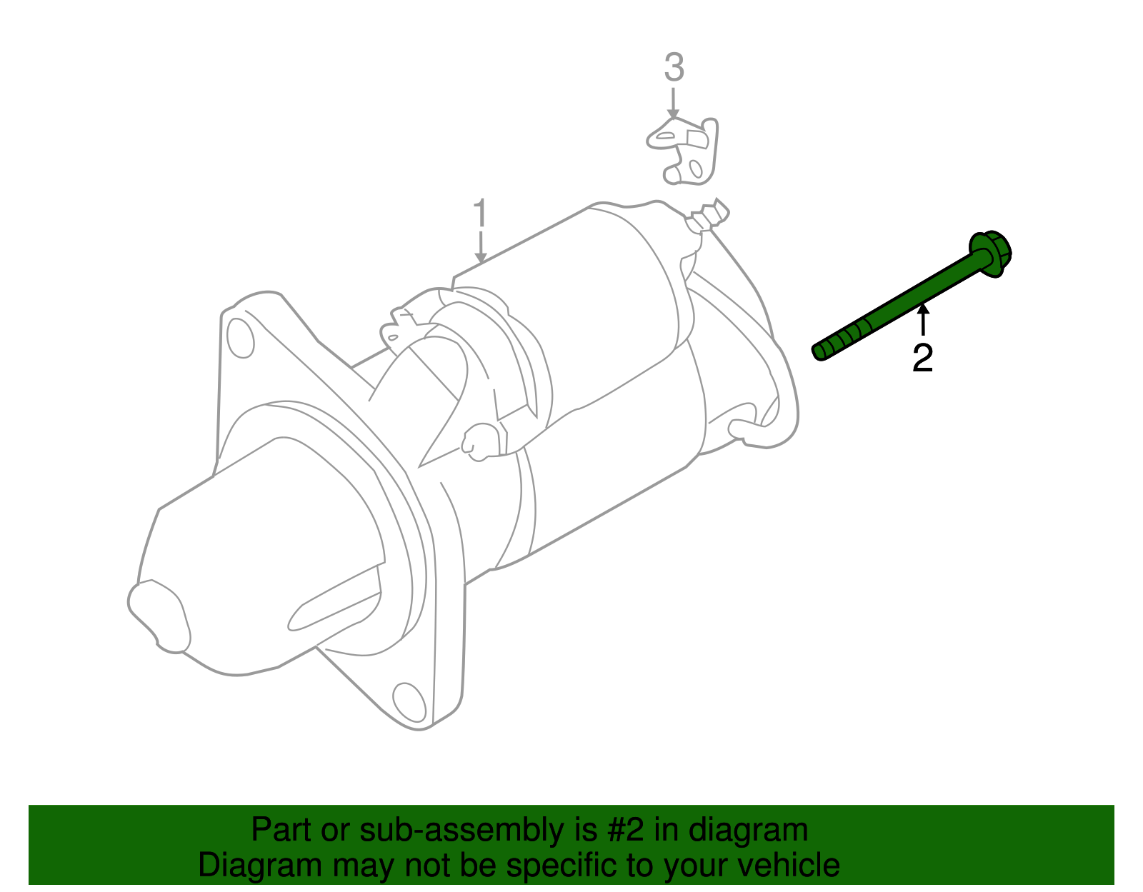 Starter Mount Bolt - Scion (SU003-02145)