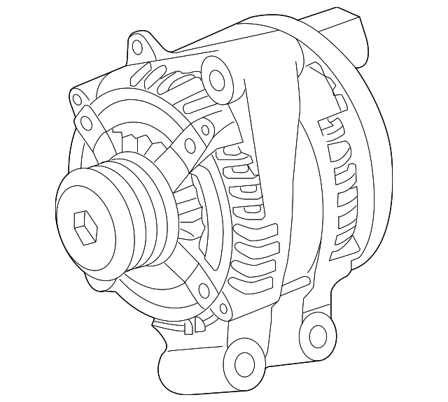 Genuine OEM Alternator Part# LR107962 Fits 2017-2022 Land Rover  