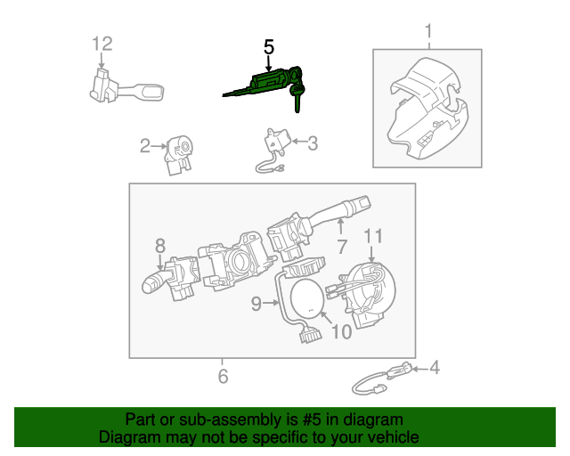 20072008 Toyota FJ Cruiser Ignition Lock Cylinder 6905735190 Toyota Parts Center