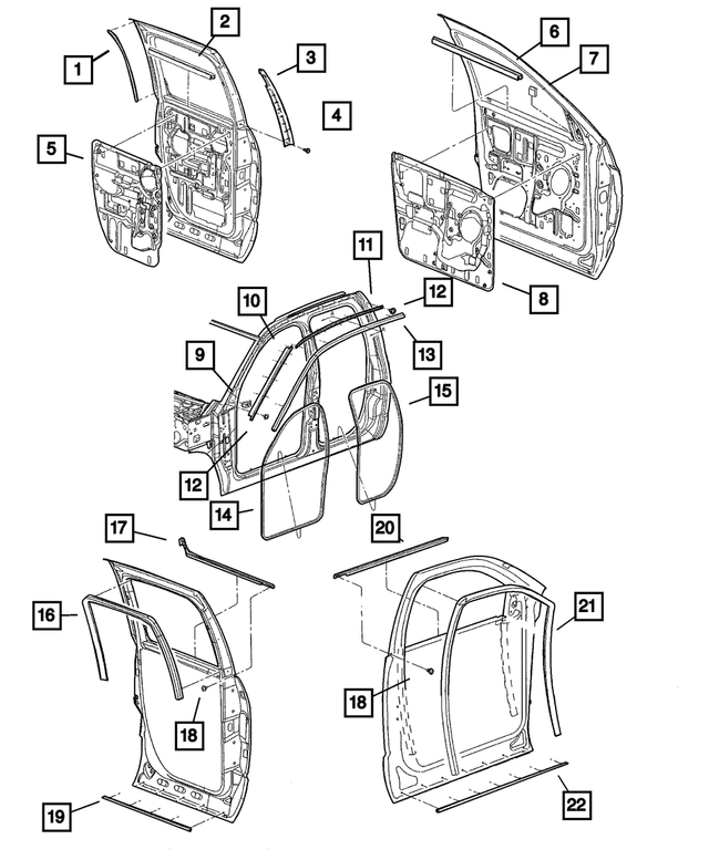 Mopar parts and accessories SEAL Mopar 55277217AA Bam Wholesale