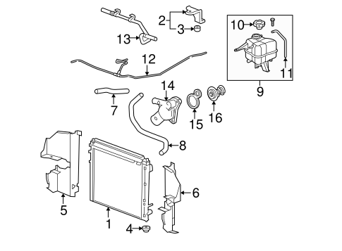 Radiator Assembly - Pacific Best Inc For/Fit 13014 07-09 Cadillac SRX 07-10 STS
