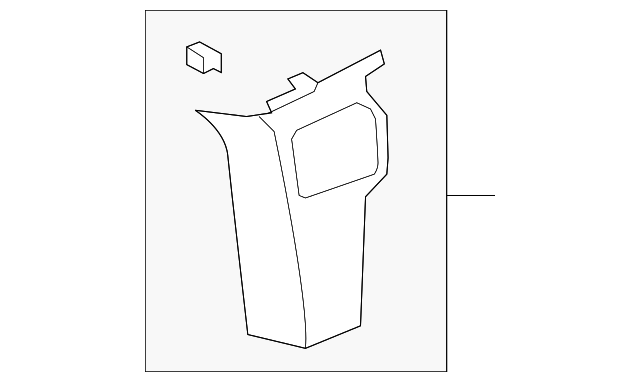 Molding Assembly-Body L/Pillar Garnish              *Ebony - GM (25867332)