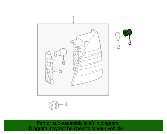 0019904350 Tail Lamp Assembly Retainer Nut MercedesBenz USA Parts