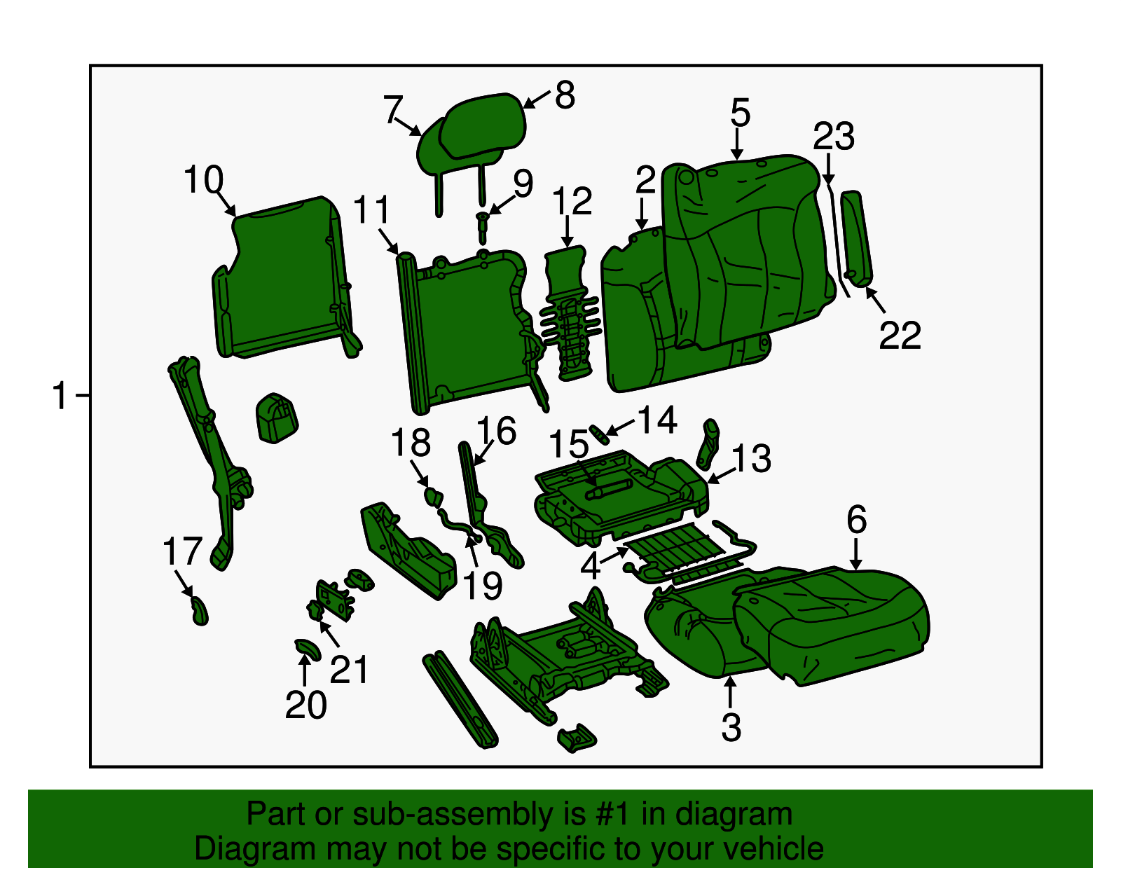 Seat Assembly - GM (89044933)