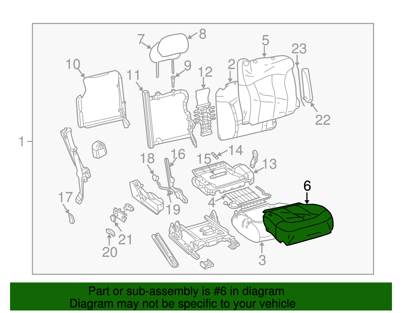 Seat Cover - GM (88934559)