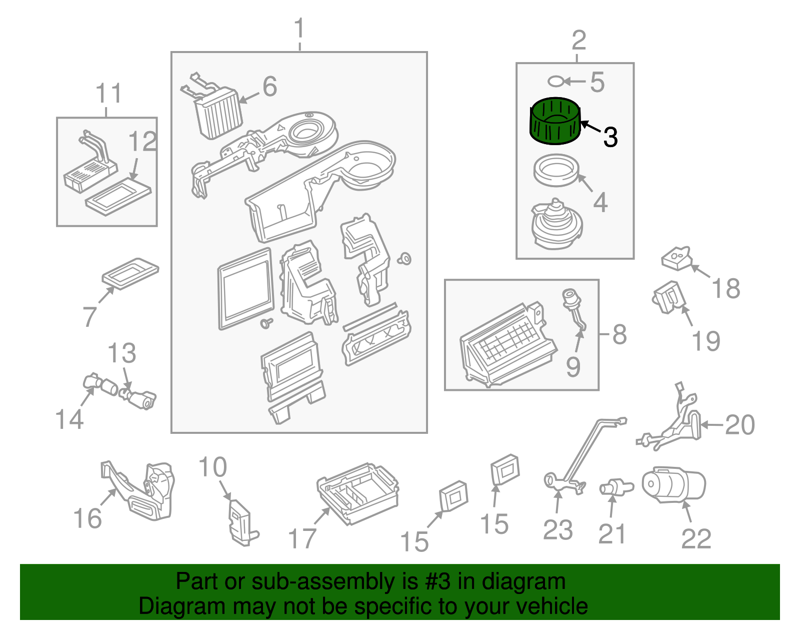 Fan Assembly - Ford (YL7Z-18504-AA)