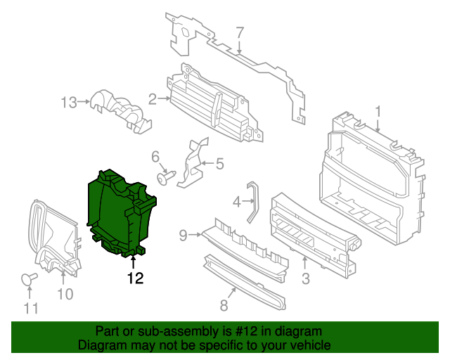 LR124850 - Rear Deflector 2013-2023 Land Rover | Land Leaping Genuine ...