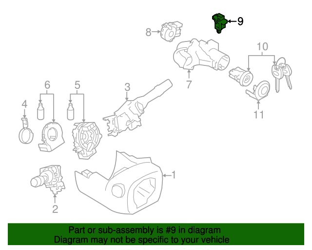 20152023 Subaru Shift Interlock Solenoid 83122XC00A Subaru Parts Store