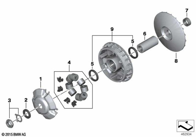 24818556796 - Drive Wheel 2015-2020 BMW-Motorrad | BMW Motorrad USA