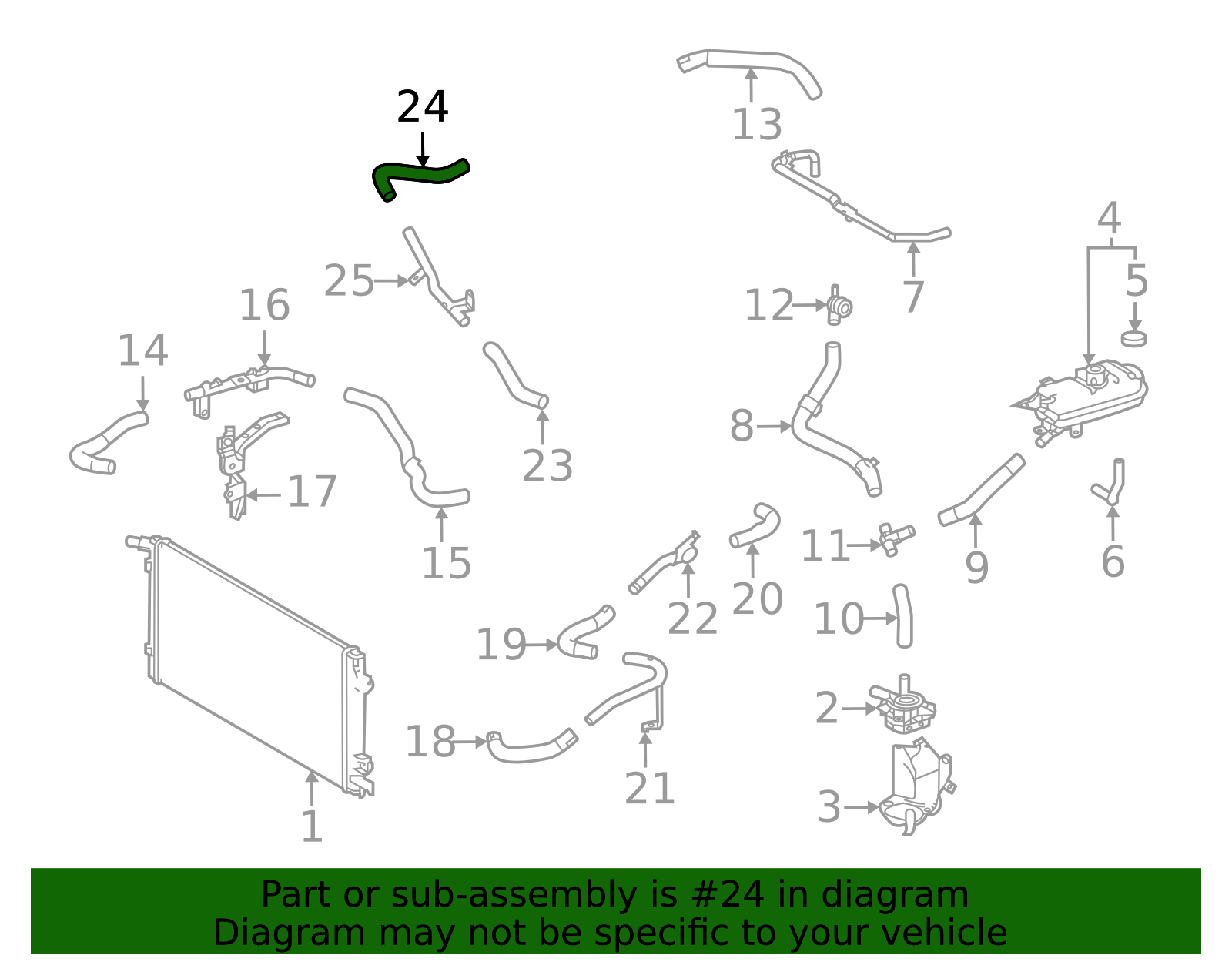Water Hose - Toyota (G9392-62010)