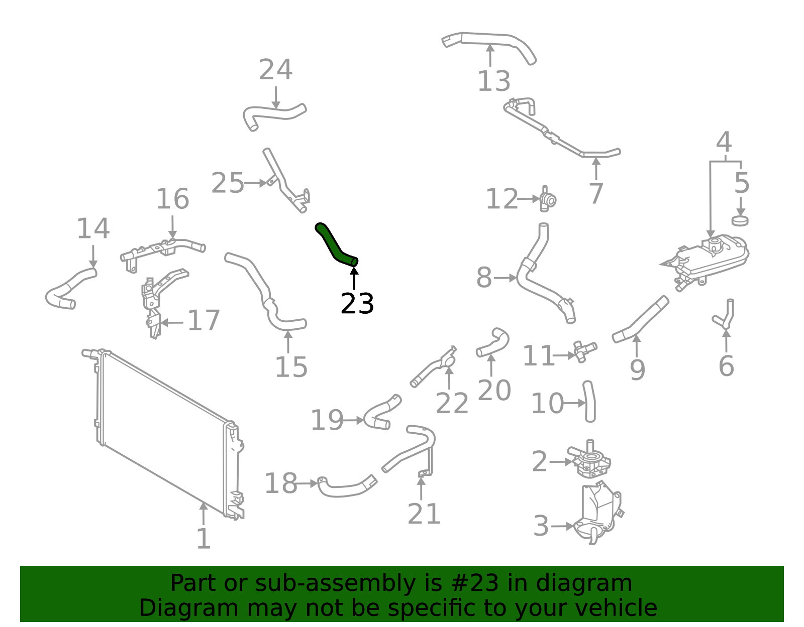 Water Hose - Toyota (G9391-62010)