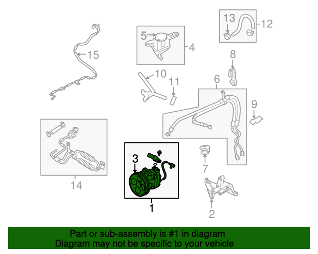 20052009 Subaru OEM NEW 200509 Subaru Legacy Outback Power Steering