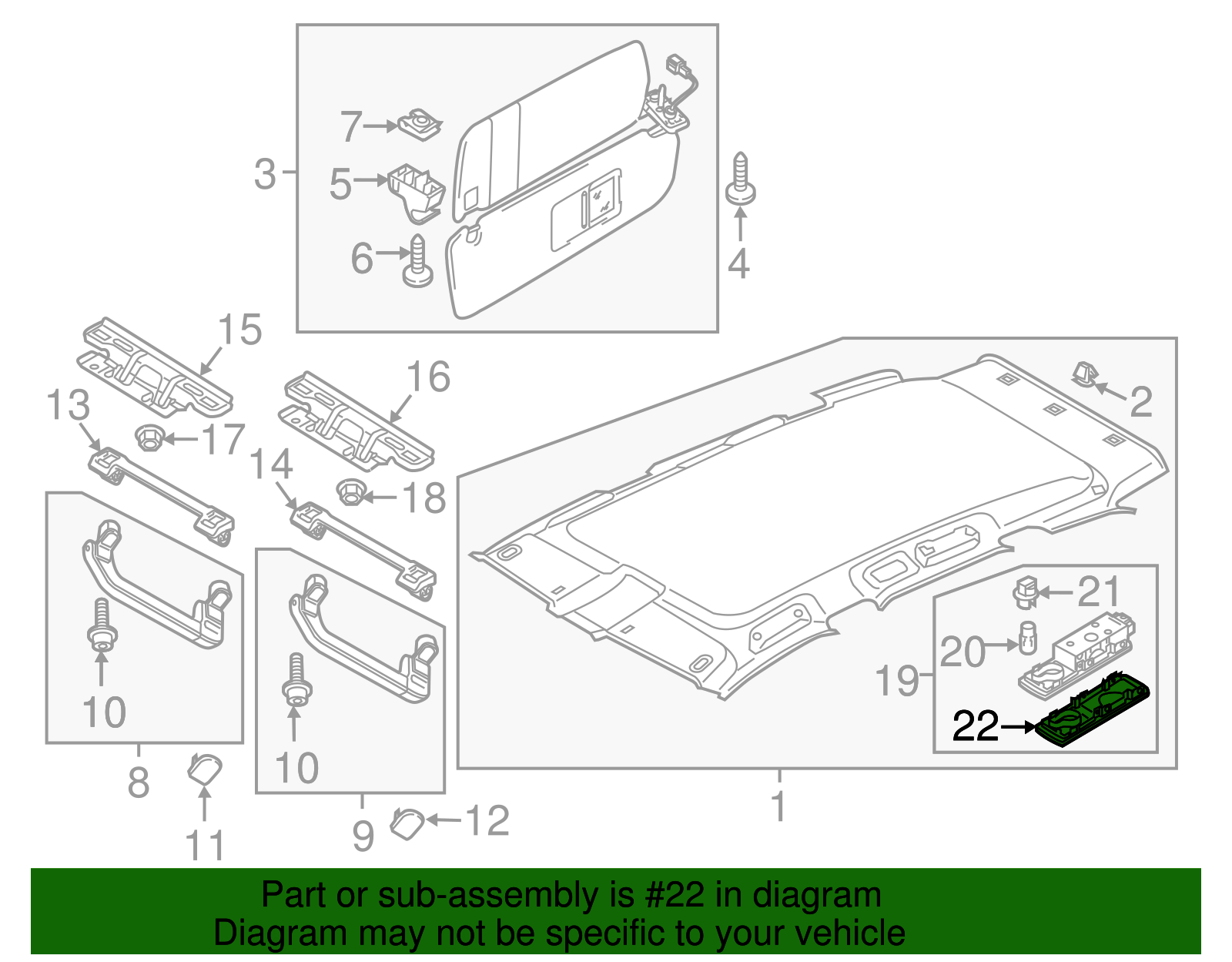 Reading Lmp Lens - Volkswagen (7P6-947-133-C-95T)