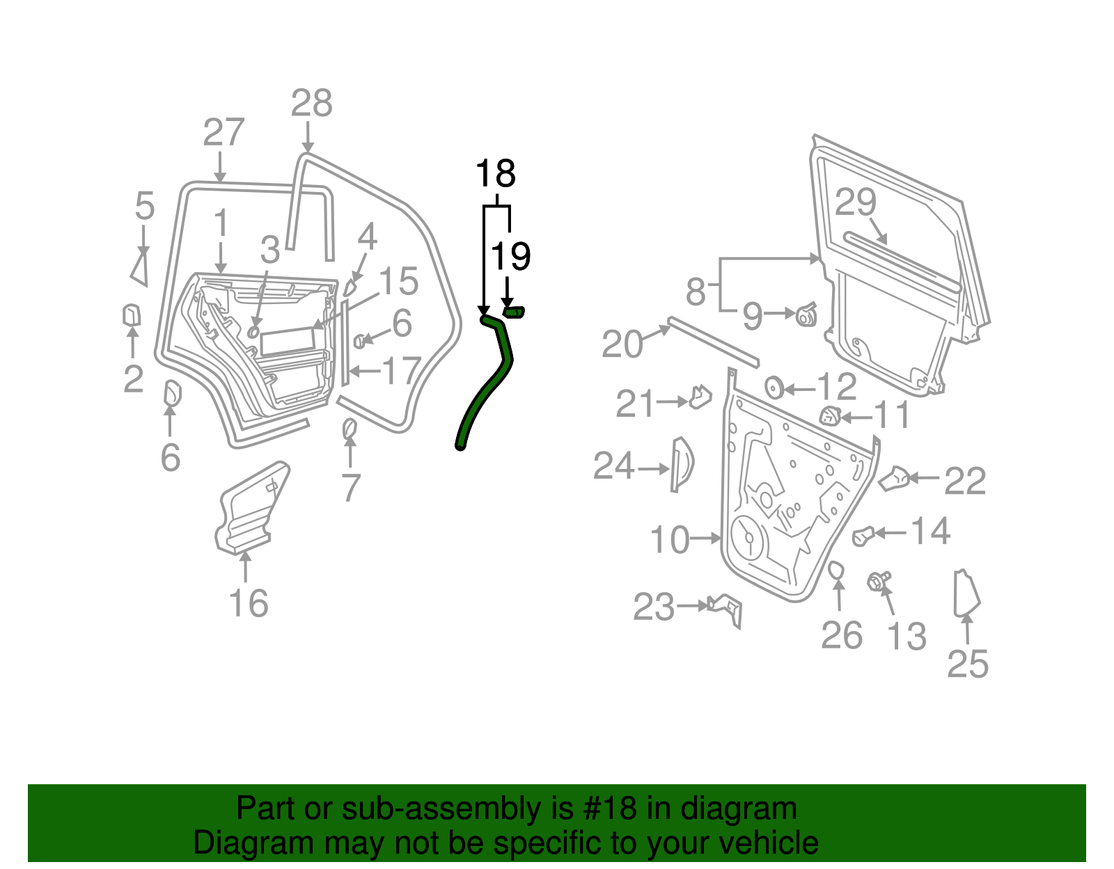 Rear Seal - Volkswagen (7L0-839-762-D)