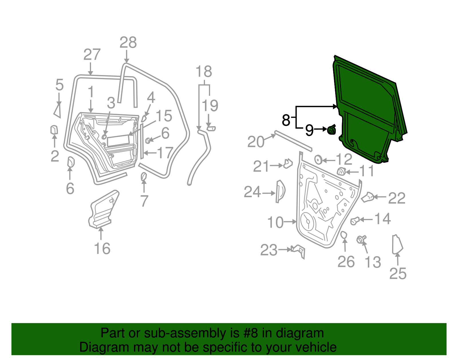 Window Frame - Volkswagen (7L0-839-353-L)