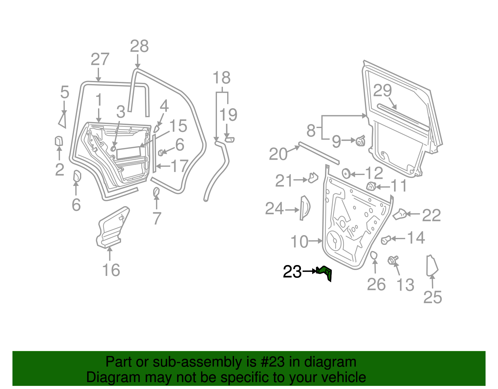 Retainer - Volkswagen (7L6-839-361)