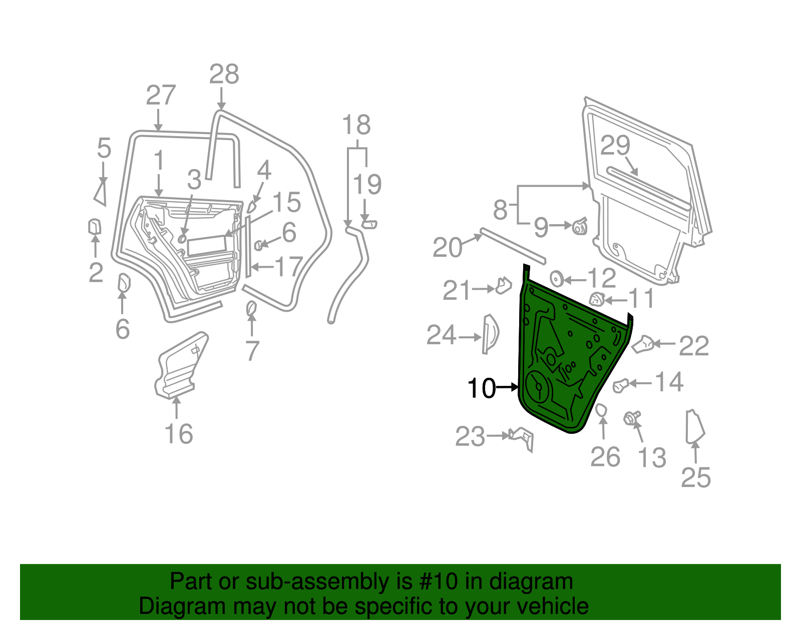 Inner Panel - Volkswagen (7L6-839-730-E)