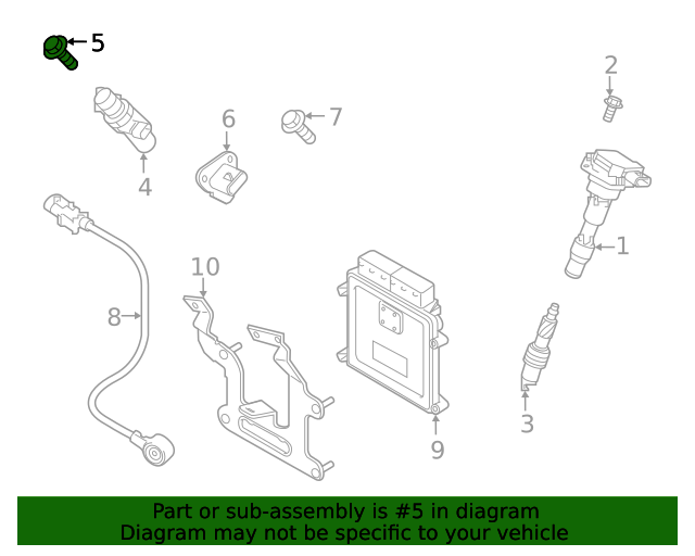19992023 Hyundai Engine Camshaft Position Sensor Bolt 1140306146K