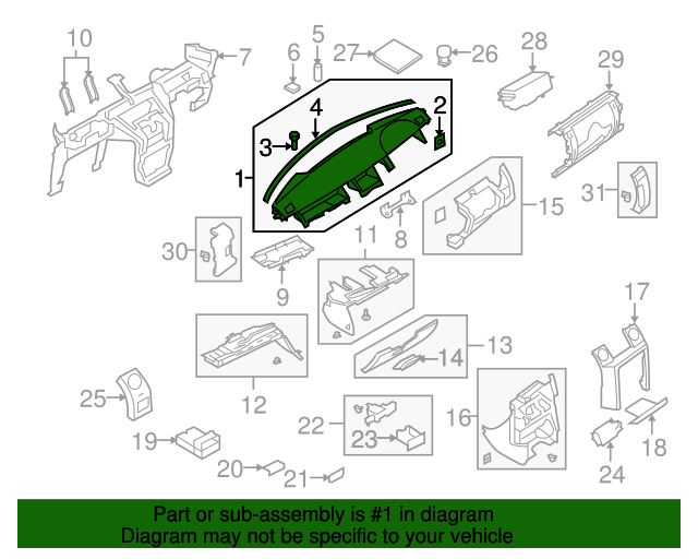 20052009 Land Rover Instrument Panel LR016801 Land Rover Virginia Beach
