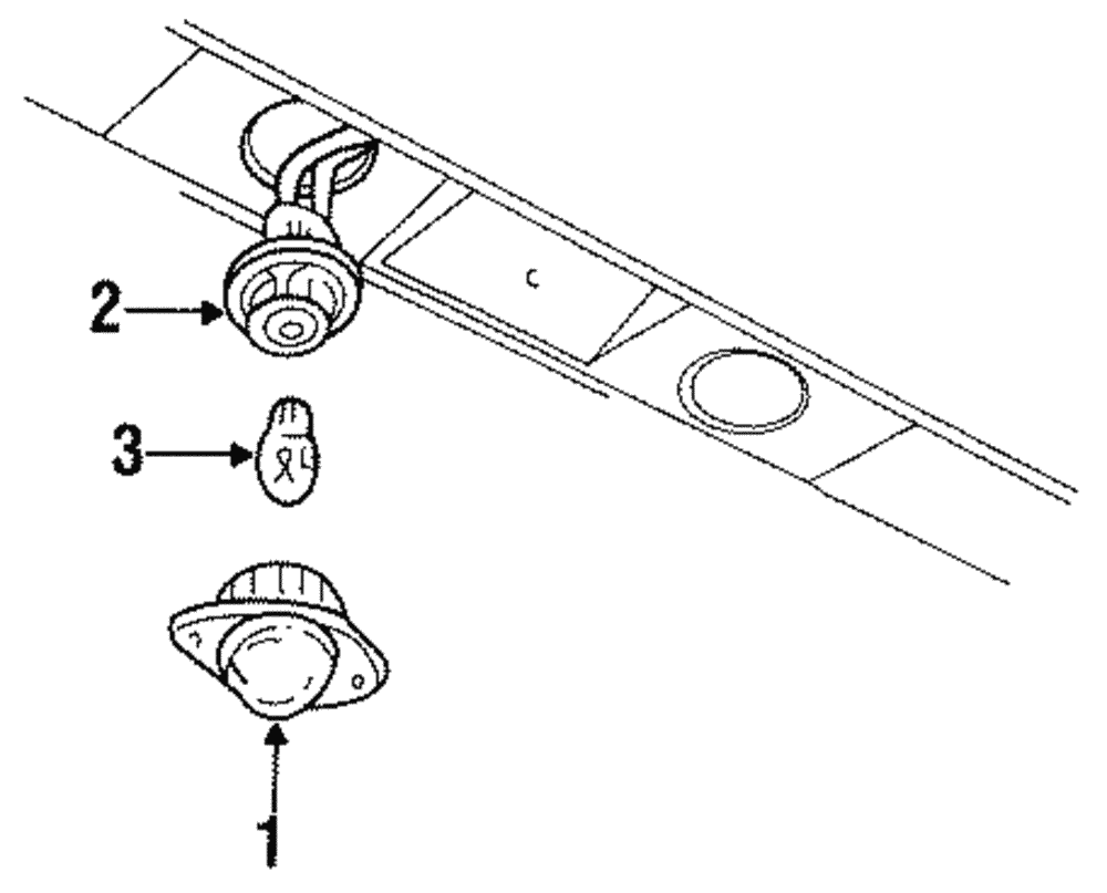 License Lamp - Ford (E8DZ-13550-A)