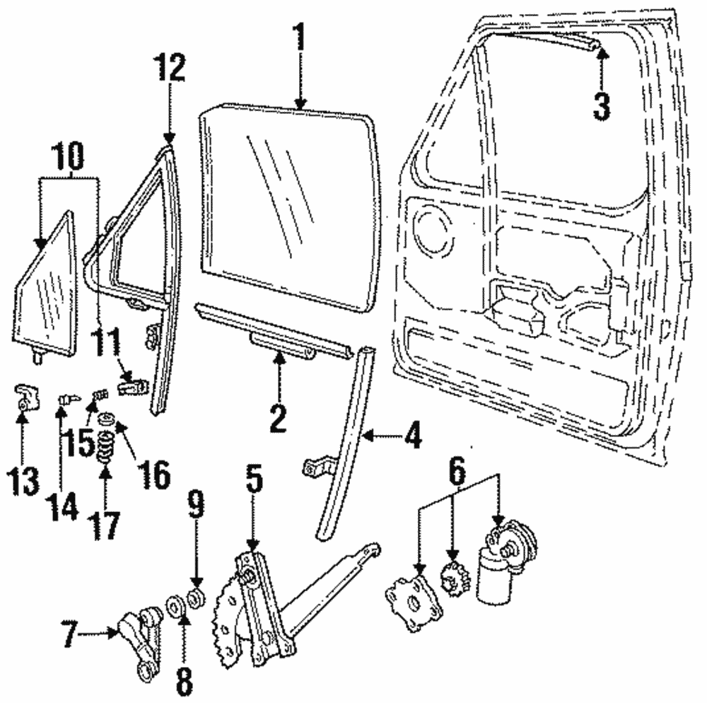 Window Motor - Ford (H2MZ-99233V94-C)