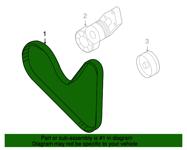022145933AP Serpentine Belt 20062009 Audi Audi OEM Parts