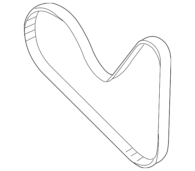 20062009 Audi Serpentine Belt 022145933AP Audi USA Parts