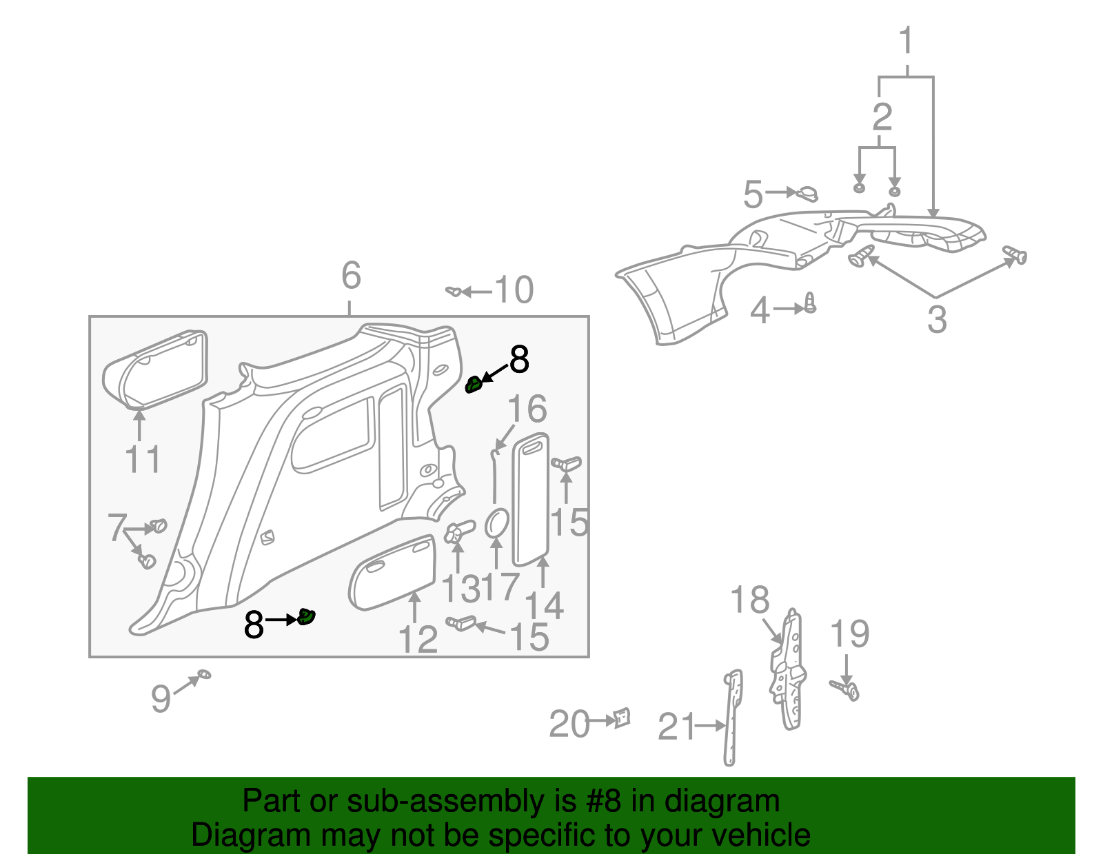 Tie Down Hook - GM (15144442)
