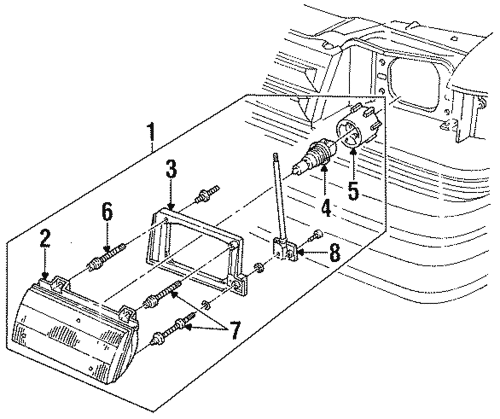 Lens & Housing - Ford (E83Z-13007-A)