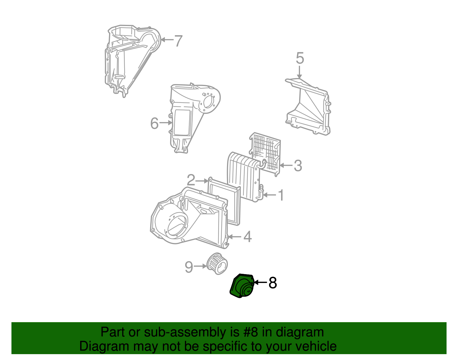 Blower Motor - GM (88890696)
