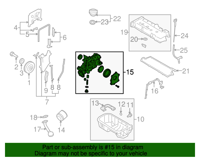 20062011 Hyundai Accent Oil Pump 2131026802 OEM Parts Online
