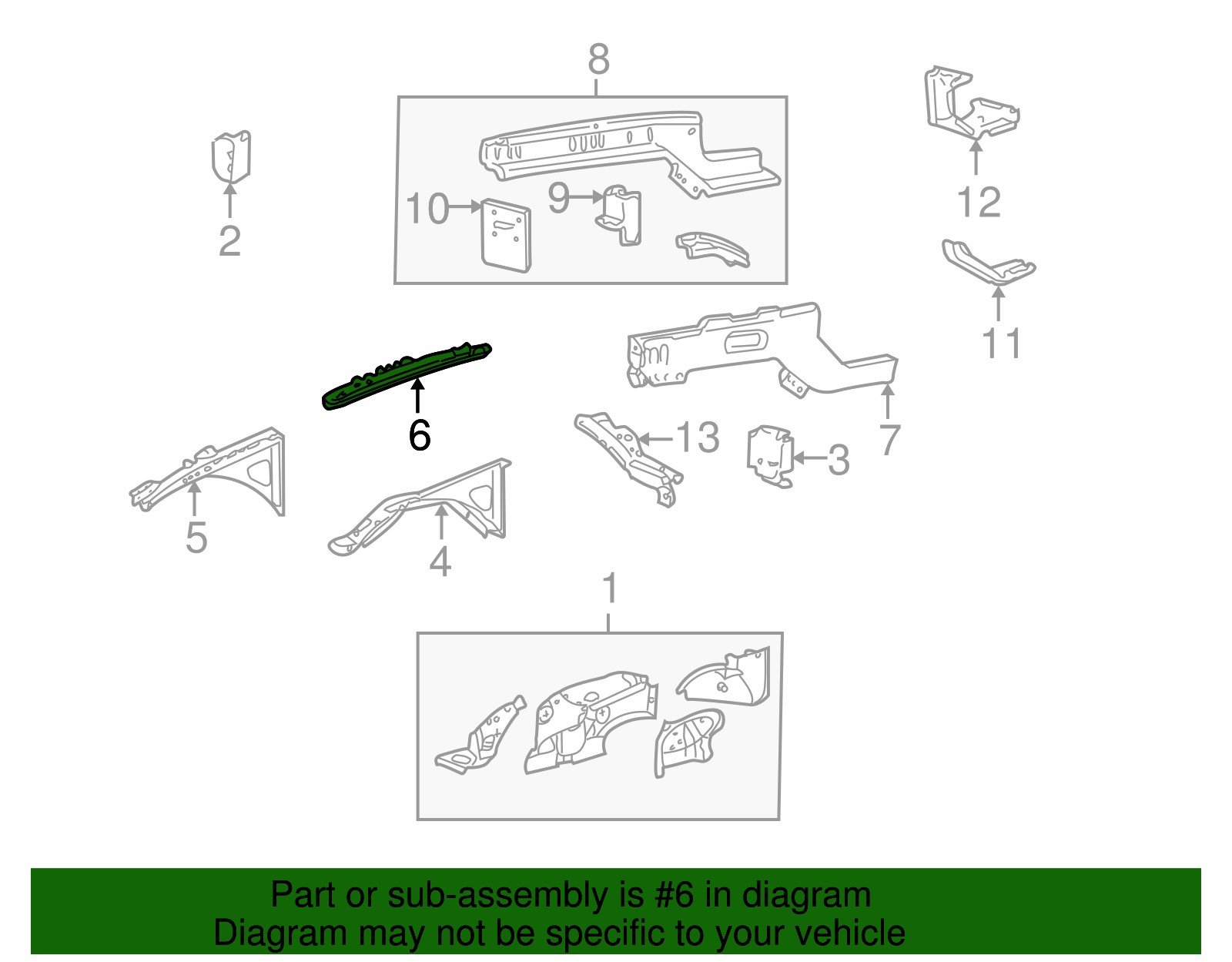 Lower Plate - Ford (YW4Z-16A298-AA)