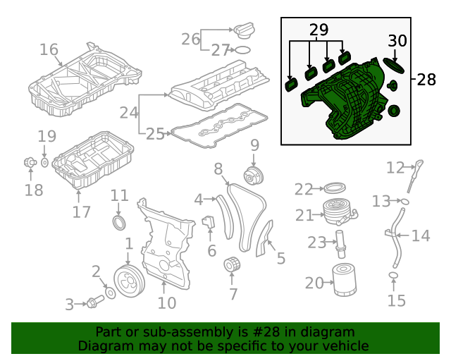 20182023 Mitsubishi Eclipse Cross Intake Manifold 14001W030P Auto Parts
