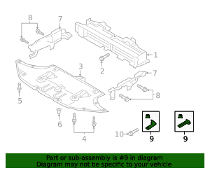 Hyundai - 57220-B1450 - Bracket - 2015-2024 Hyundai | OEM Hyundai Parts ...